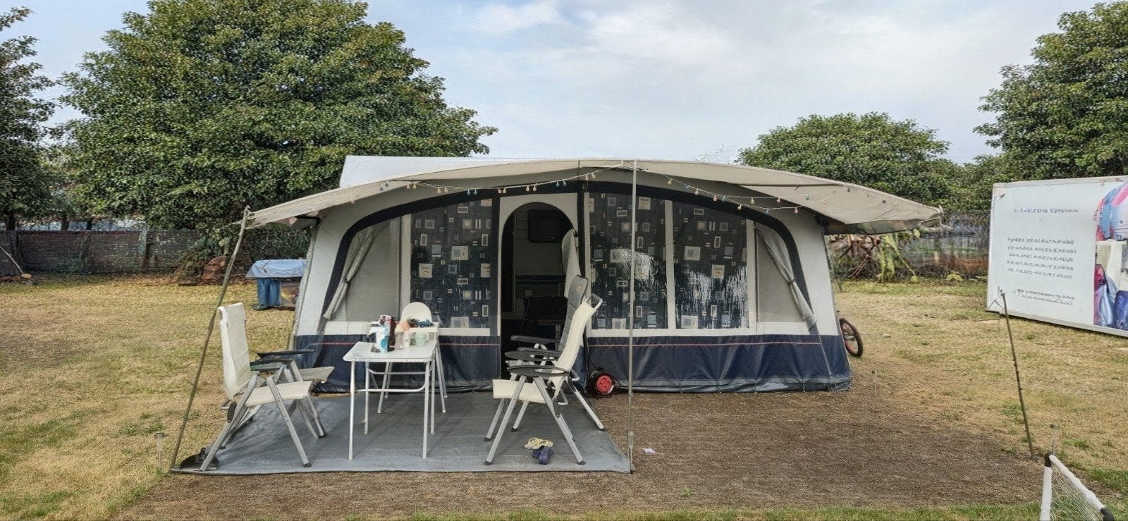 Voortent + luifel. Brand arcade TL maat 12, Caravans en Kamperen, Voortenten en Luifels, Ophalen, Gebruikt, Ten Cate All Season 200g/m2