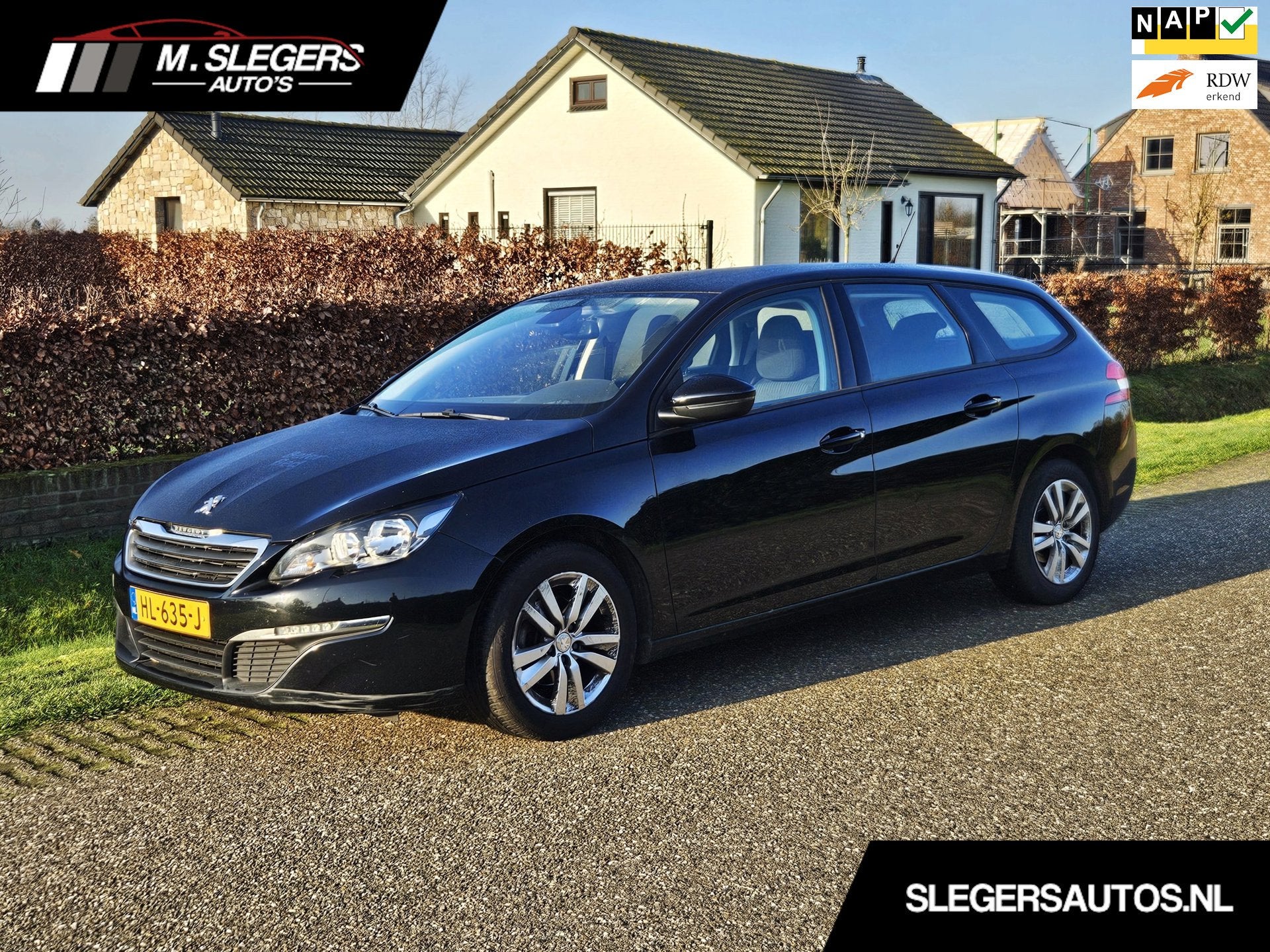 Peugeot 308 SW 1.6 BlueHDI Blue Lease Pack, Auto's, Peugeot, Voorwielaandrijving, Gebruikt, 4 cilinders, Zwart