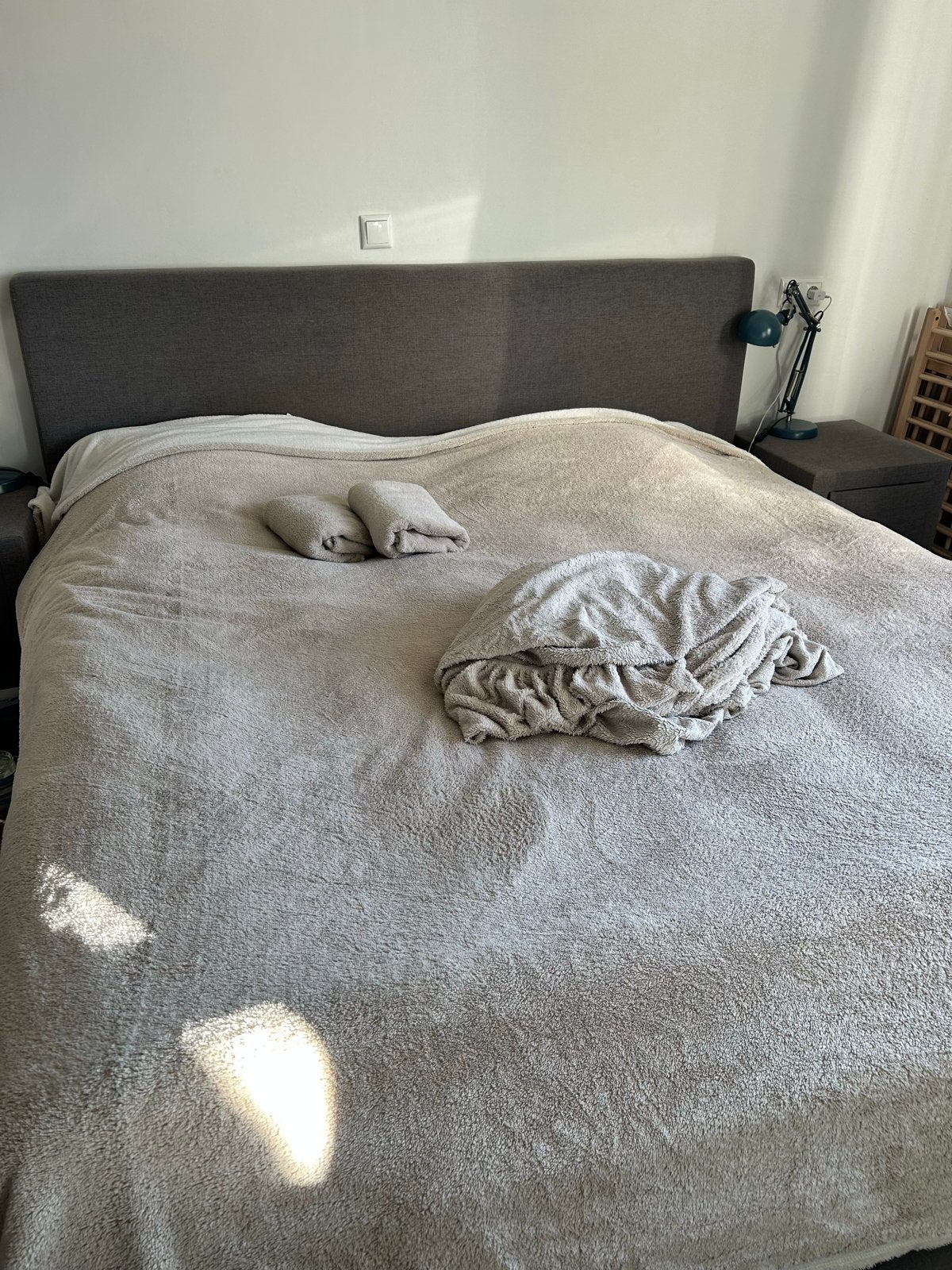 Optidee Pluche Beddengoed 2-persoons - Compleet, Beige, Beddengoedset, Tweepersoons, Ophalen of Verzenden