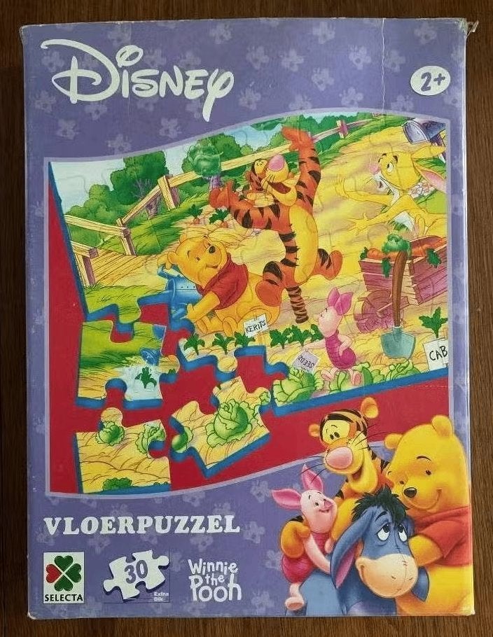 Winnie the Pooh, de Poeh vloerpuzzel, puzzel, Ophalen of Verzenden, 10 tot 50 stukjes, Gebruikt