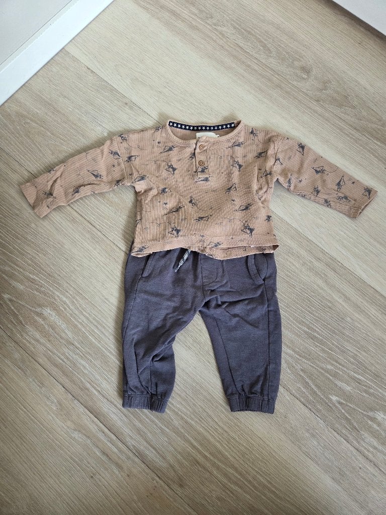 Kledingsetje baby jongen maat 74, Gebruikt, Dirkje, Ophalen of Verzenden, Setje