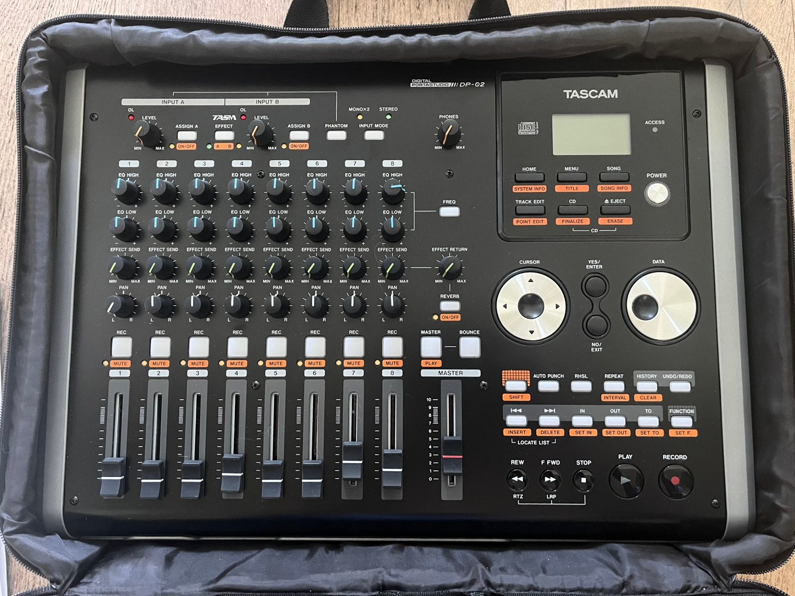 Professionele Tascam DP-02 8-sporen recorder, Ophalen of Verzenden, Gebruikt, Harddiskrecorder
