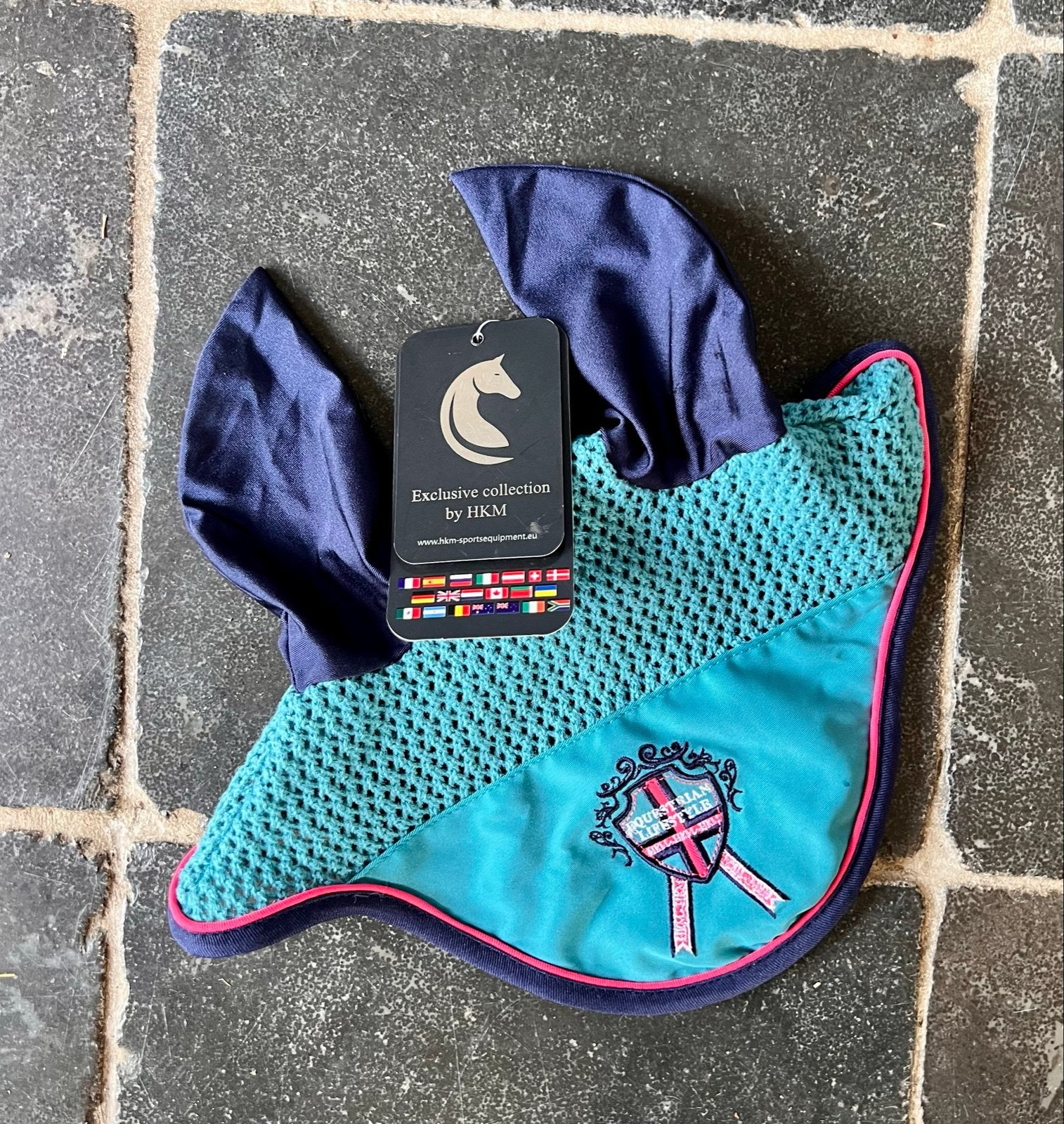 Oornetje turkoois met blauw. Maat full, Dieren en Toebehoren, Ophalen of Verzenden, Nieuw, Dressuur