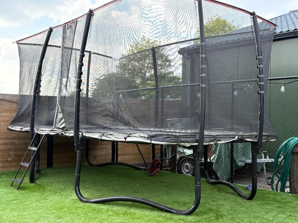 trampoline Peakpro 5m x 3m zeer sterk frame, Ophalen, Gebruikt