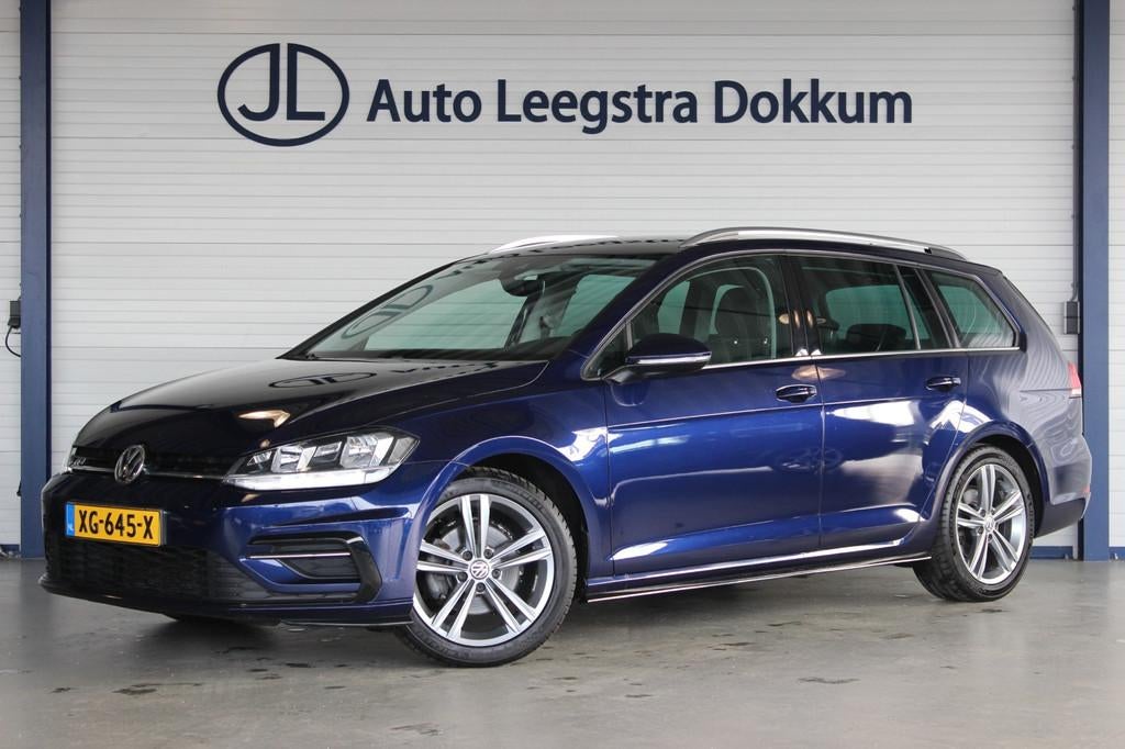 Volkswagen Golf Variant 1.5 TSI R-Line Trekhaak | Virtual Co, 4 cilinders, 150 pk, Blauw, Alcantara