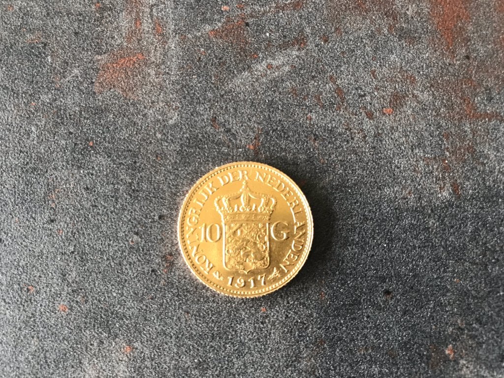 Gouden tientje, Postzegels en Munten, Munten | Nederland, Ophalen, Goud, Koningin Wilhelmina, Losse munt