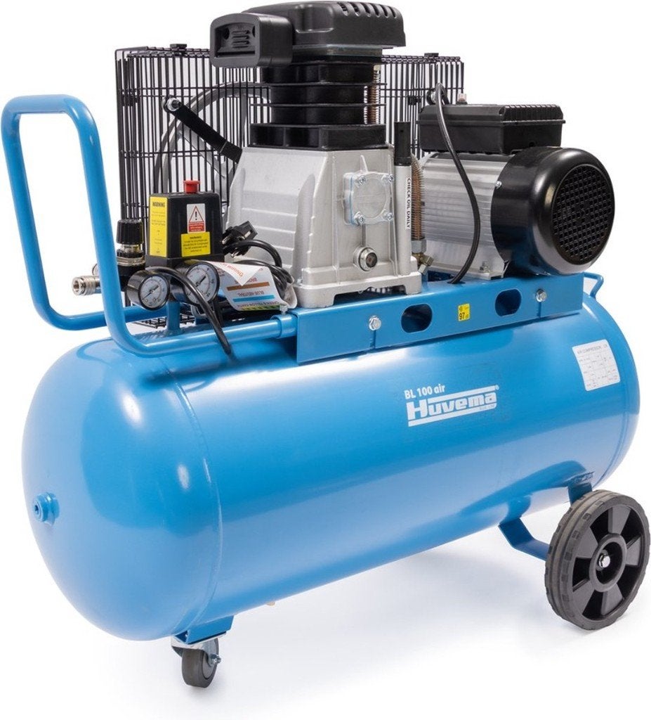 Huvema BL100Air 2 Cilinder stille compressor 100 liter vat!!, Ophalen, Nieuw