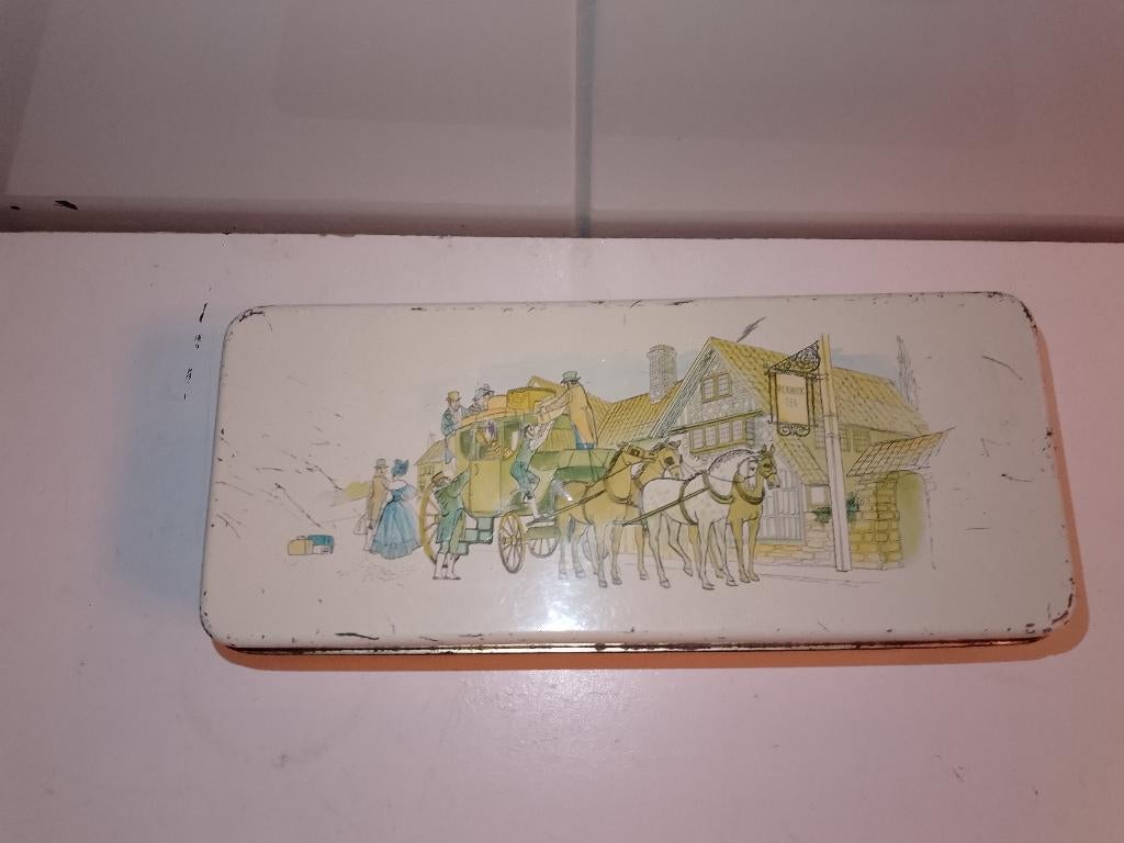 Vintage Pickwick Thee Blik - Anton Pieck - Prachtig Patina!, Verzamelen, Blikken, Ophalen of Verzenden, Gebruikt, Thee, Pickwick