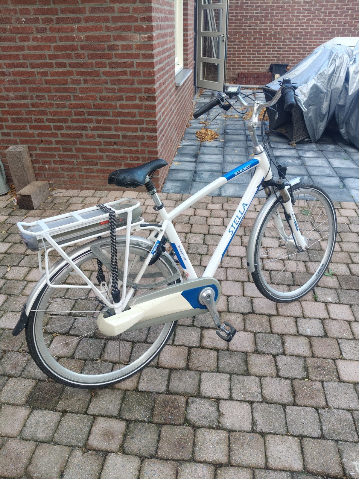 Stella Toulouse elektrische fiets - Wit/Blauw, Ophalen