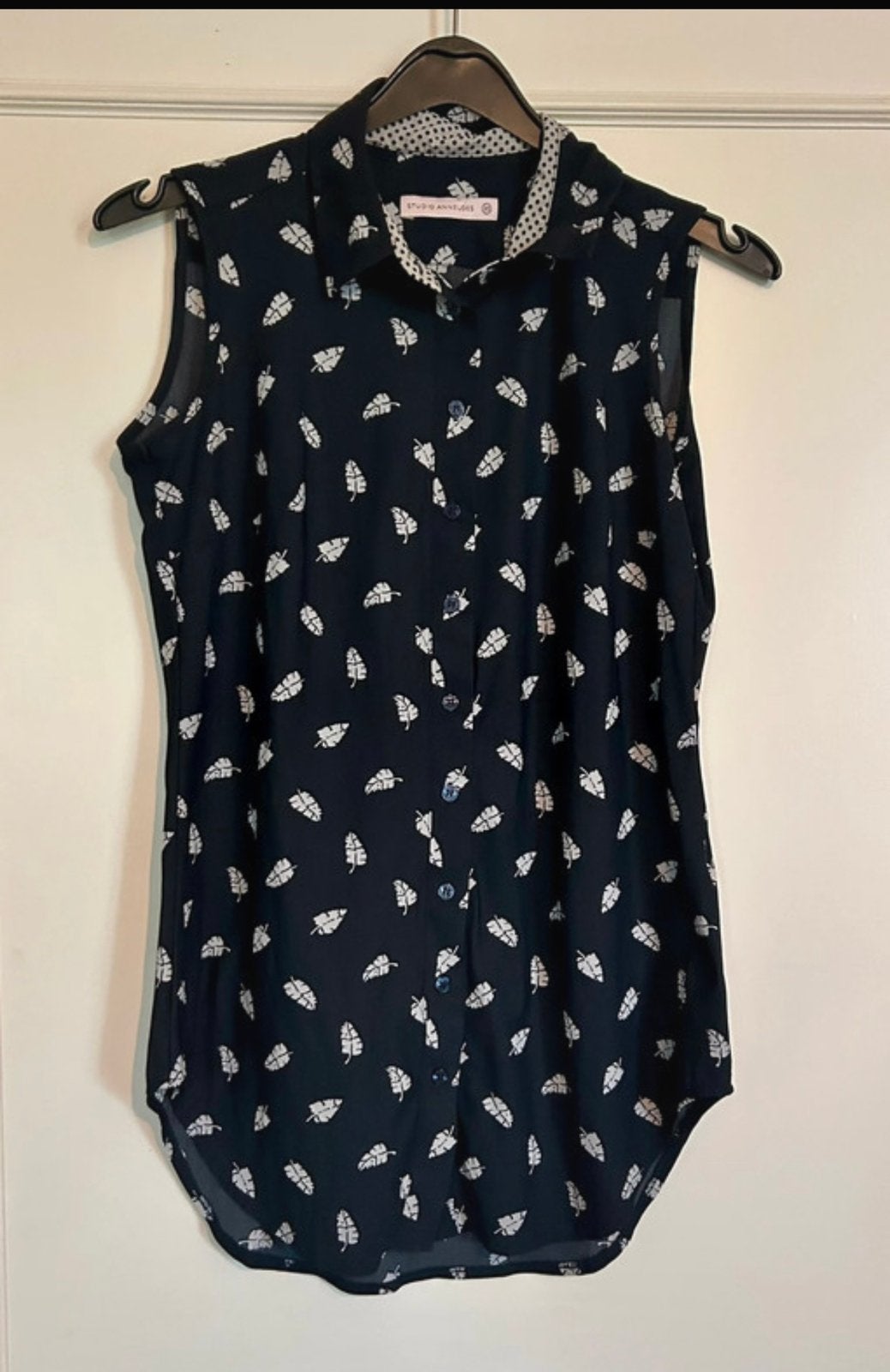 Zwart witte Studio Anneloes Sleeveless blouse, top XS, Kleding | Dames, Verzenden, Zo goed als nieuw, Maat 34 (XS) of kleiner