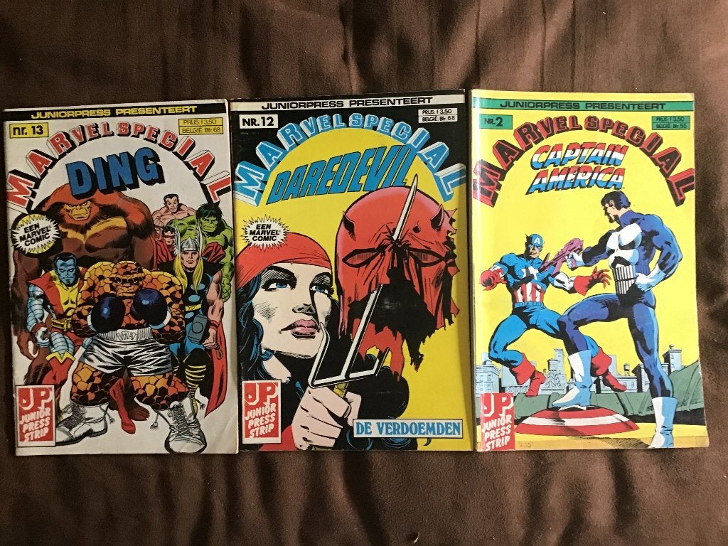 3 Marvel specials (Daredevil,Ding,capt.America), Boeken, Strips | Comics, Meerdere comics, Ophalen of Verzenden, Gelezen, Amerika