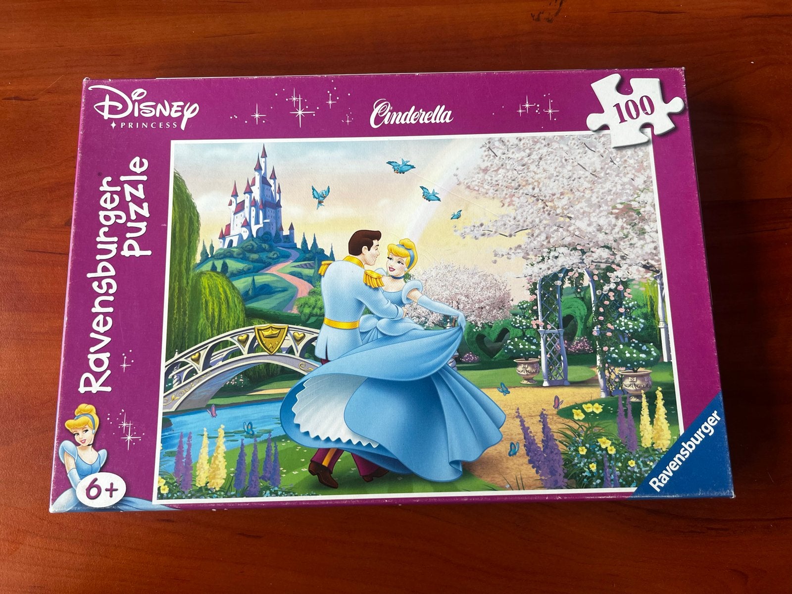 Ravensburger Disney Princess Assepoester puzzel 100 stukjes, Ophalen of Verzenden, Zo goed als nieuw, 6 jaar of ouder