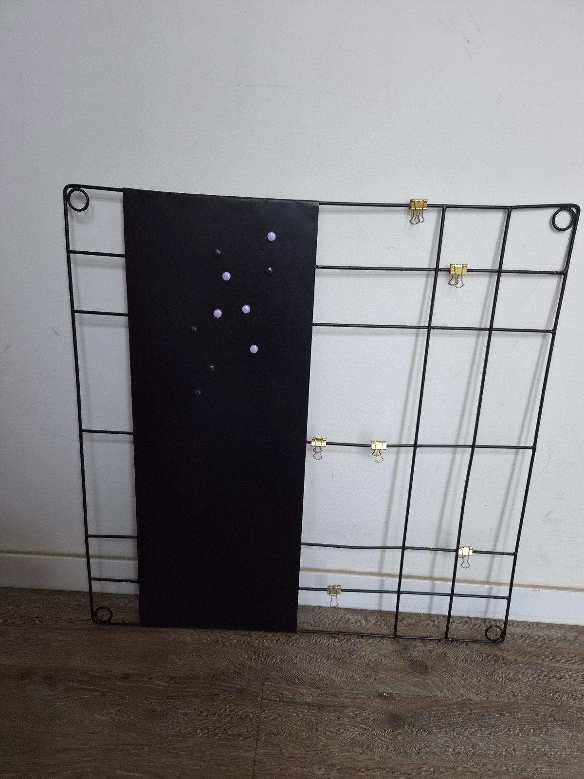 Vt wonen zwart metalen rooster met magneetbord, Huis en Inrichting, Ophalen, Zo goed als nieuw, Magneetbord