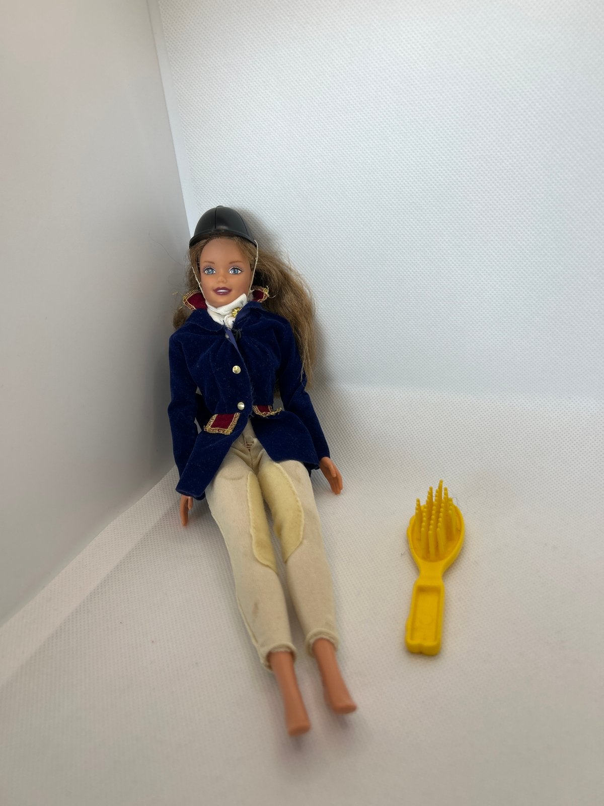 Vintage Paardrij Barbie met outfit en borstel, Ophalen of Verzenden, Gebruikt, Barbie