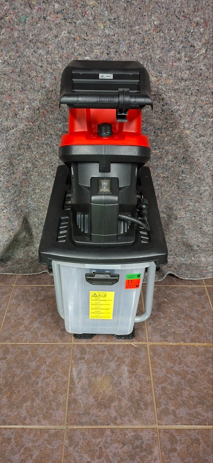 Elektrische hakselaar met opvangbak - takken tot 35 mm, Ophalen, Gebruikt, Onbekend, Met opvangbak