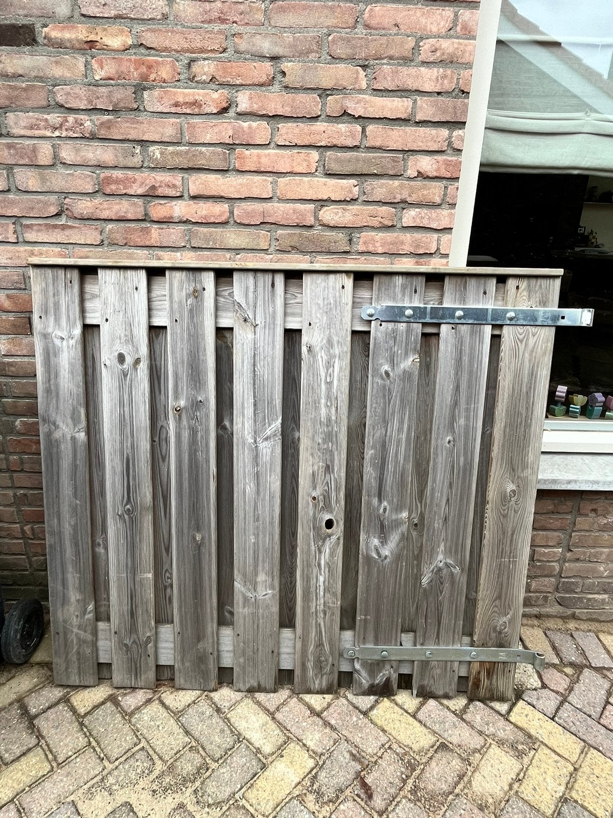 Tuinhekje / hek / tuindeurtje, Tuin en Terras, Ophalen, Gebruikt, Hout, Minder dan 3 meter