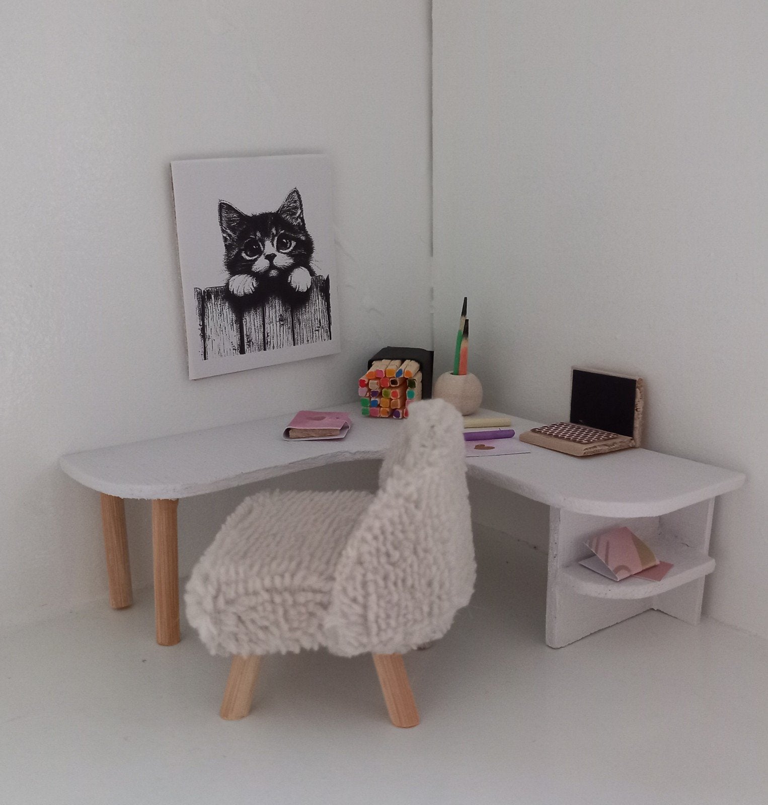 Poppenhuis bureau, Ophalen of Verzenden, Nieuw, Decoratie