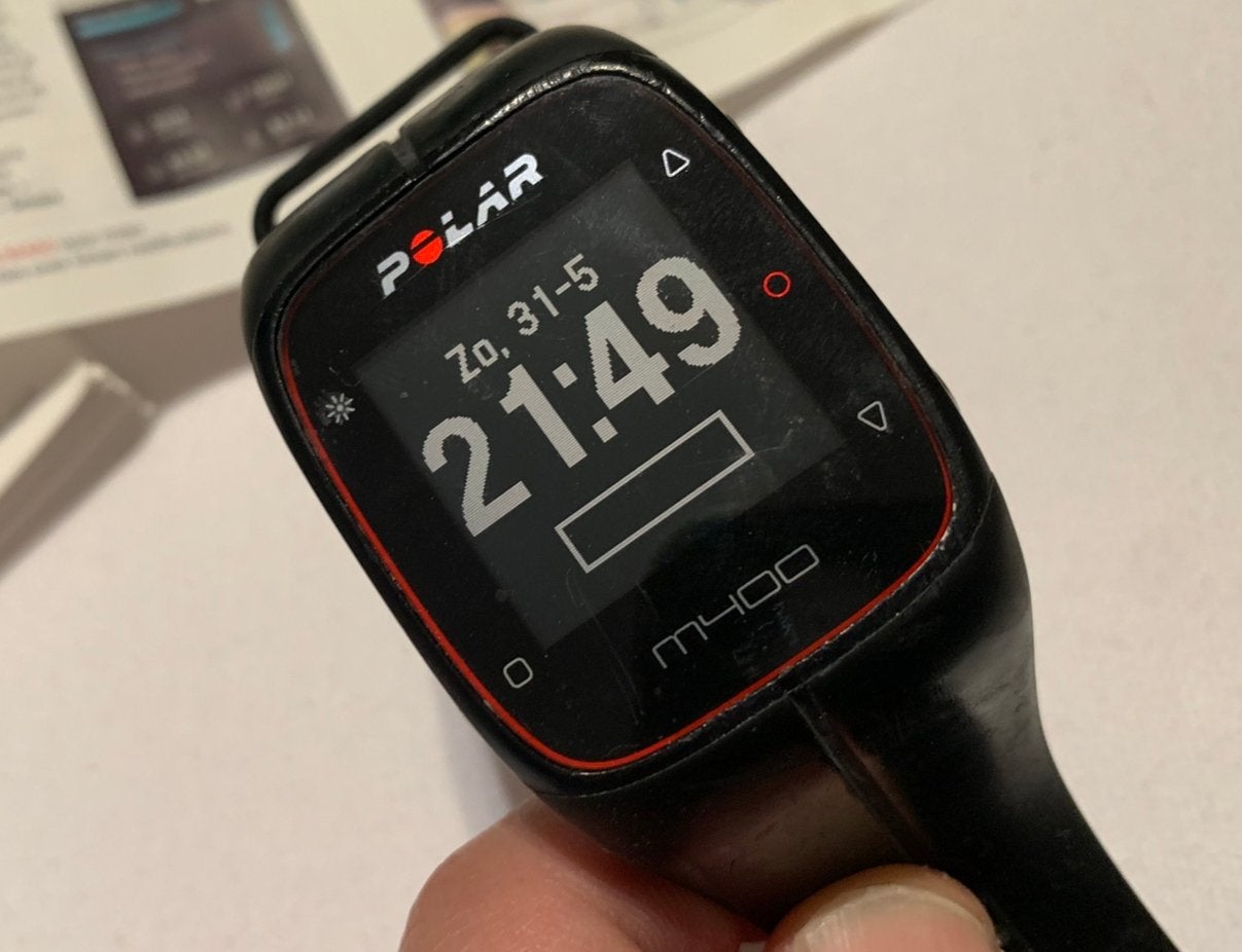 Polar M400 incl hartslagmeter, Gebruikt, Zwart, Ophalen of Verzenden, GPS