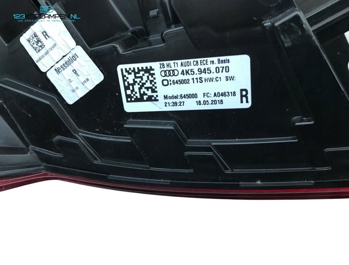 Audi A6 C8 4K5 achterlichten LED set, Auto-onderdelen, Gebruikt, -, Verzenden, Audi