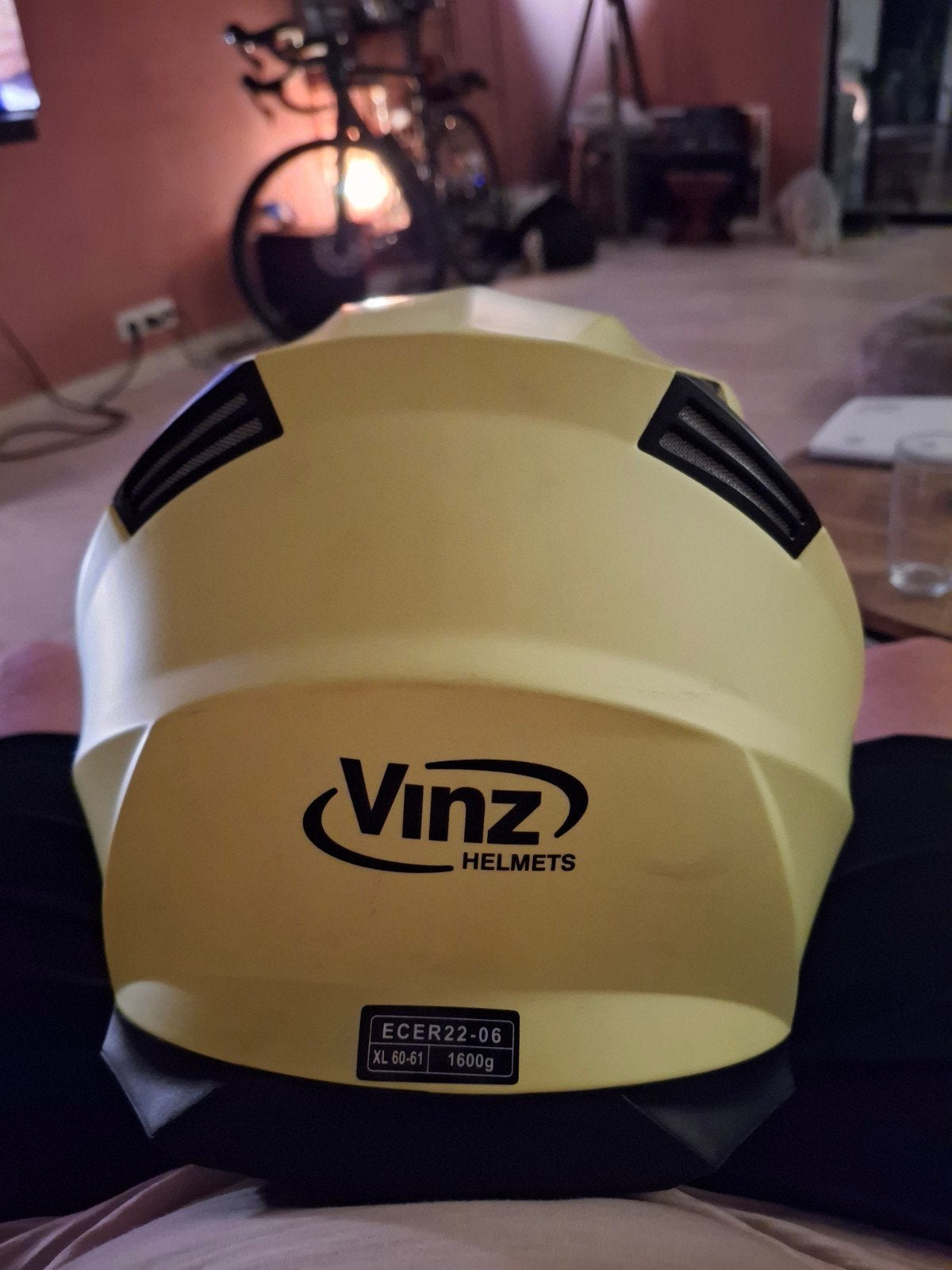 Vinz Systeemhelm - XL 60-61 - Geel, Motoren, Overige merken, Systeemhelm, Heren, XL