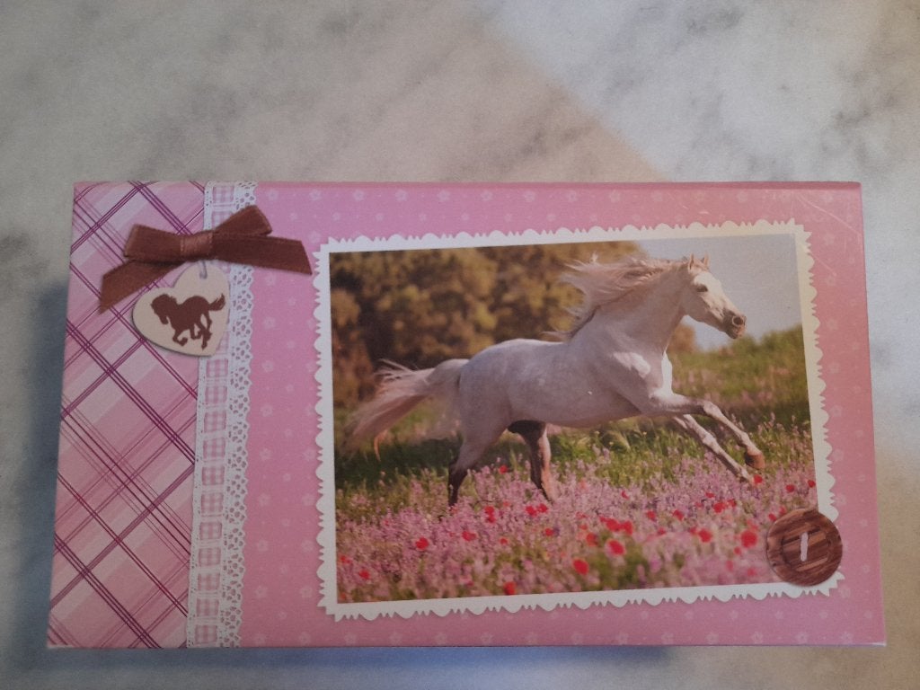 Sieradendoos paard, Ophalen of Verzenden, Gebruikt, Roze, Overige typen