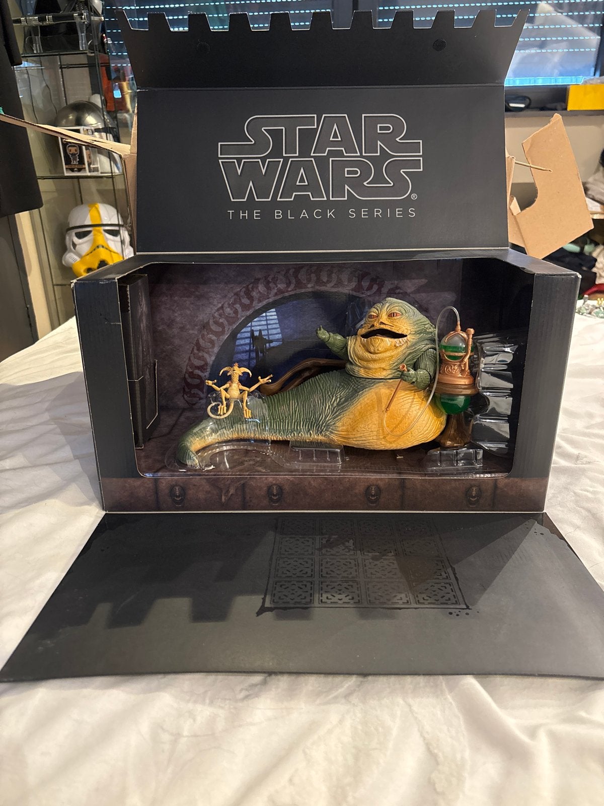 Star Wars The Black Series Jabba the Hutt Actiefiguur, Verzamelen, Star Wars, Ophalen of Verzenden, Zo goed als nieuw, Actiefiguurtje