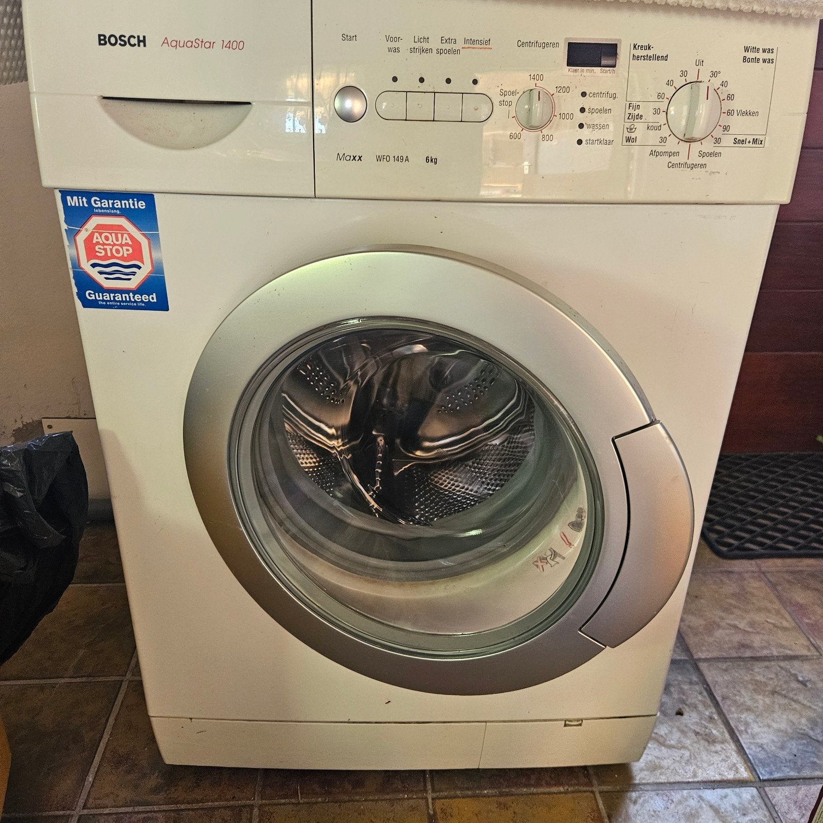 Bosch AquaStar 1400 WFO 149 A Wasmachine 6kg, Ophalen, 1200 tot 1600 toeren, Gebruikt, 4 tot 6 kg