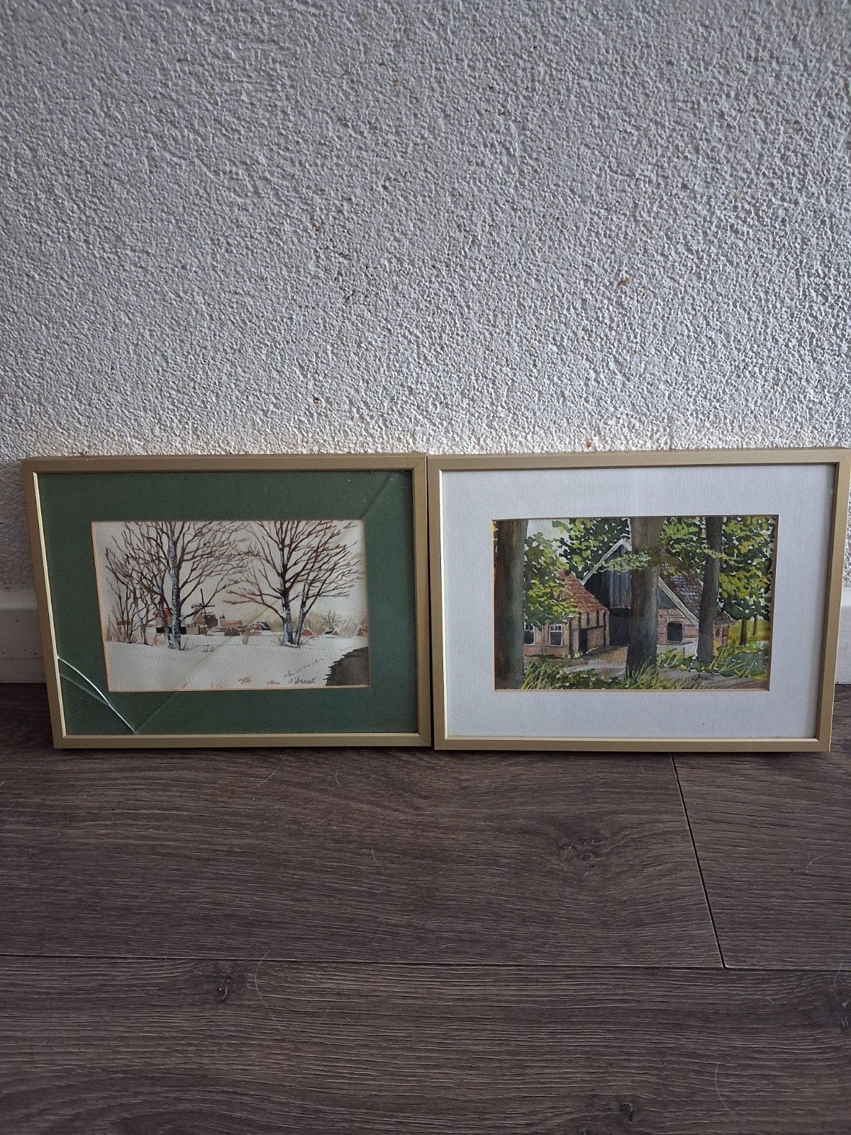 kleine aquarellen van Breuil, Ophalen of Verzenden, Oud hollands, Aquarel, Landschap