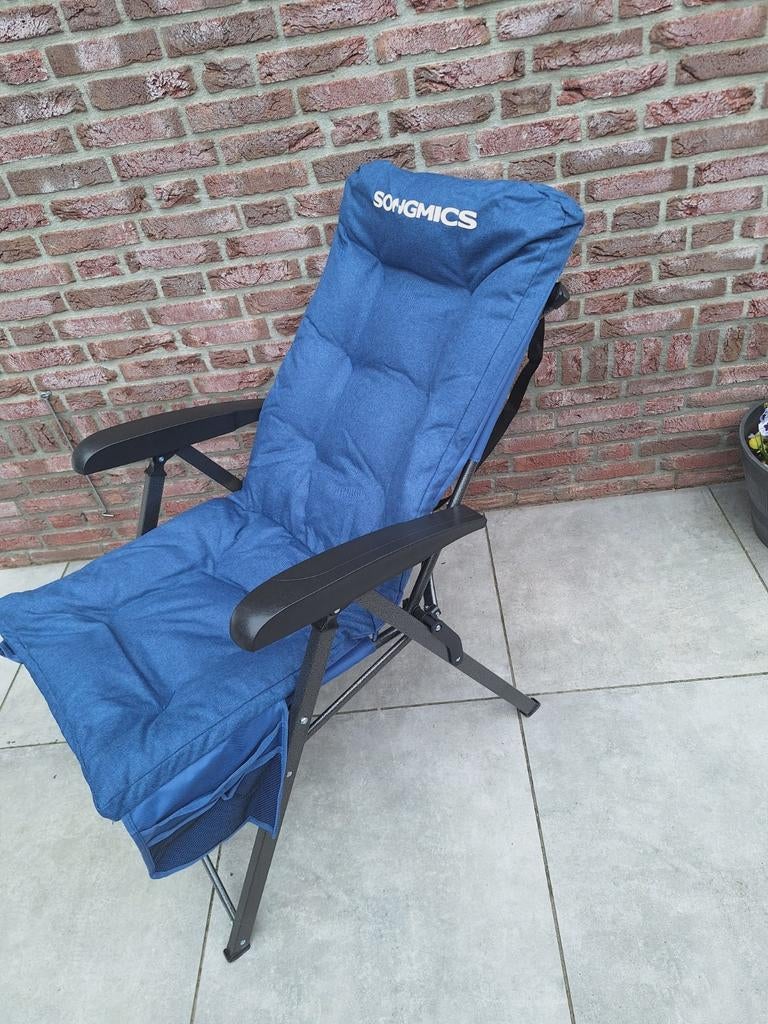 Campingstoel Tuinstoel Blauw, Ophalen of Verzenden, Nieuw, Campingstoel