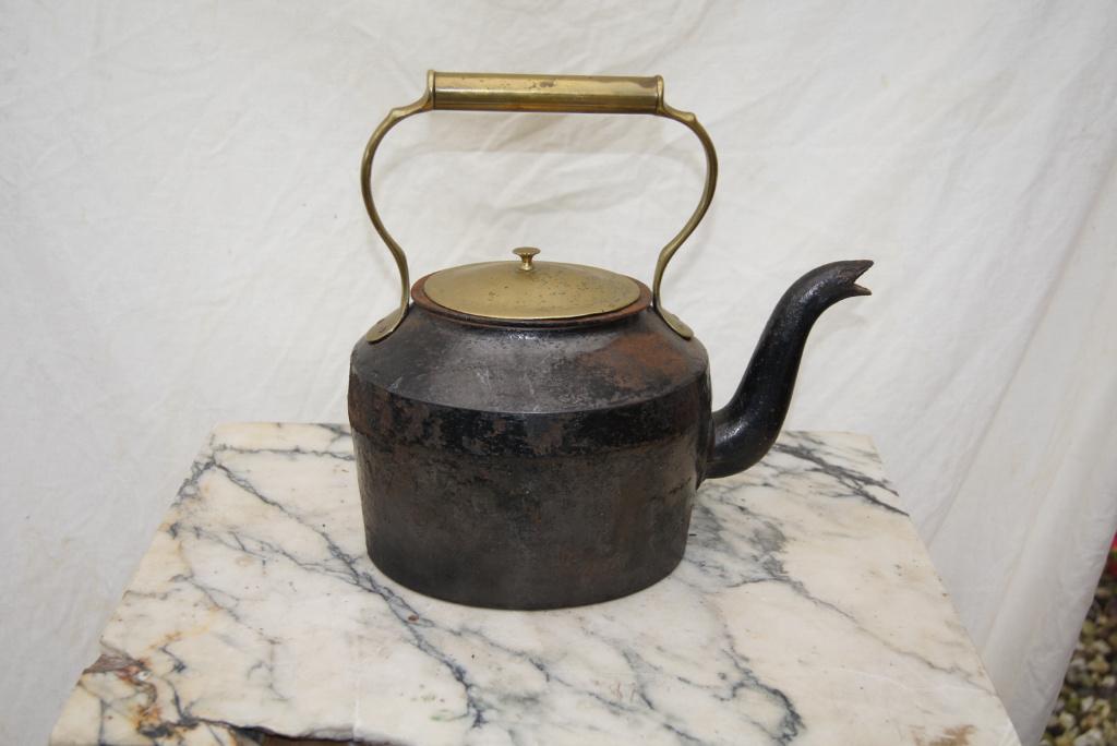Waterketel ( Gietijzer koperen deksel, Ophalen of Verzenden
