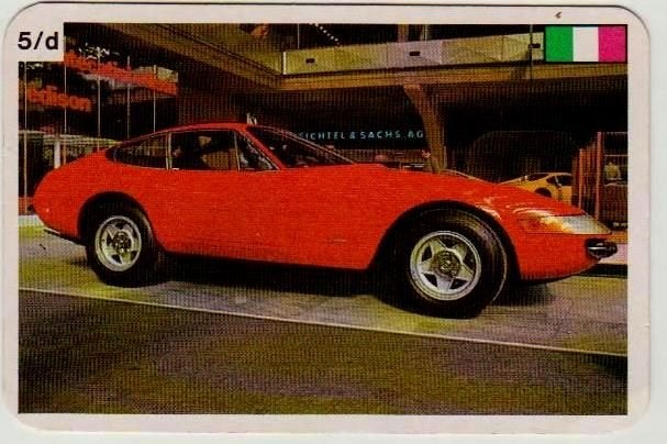 Kw421 autokaartje ferrari 365 gtb/4, Ophalen of Verzenden, Zo goed als nieuw, Auto's