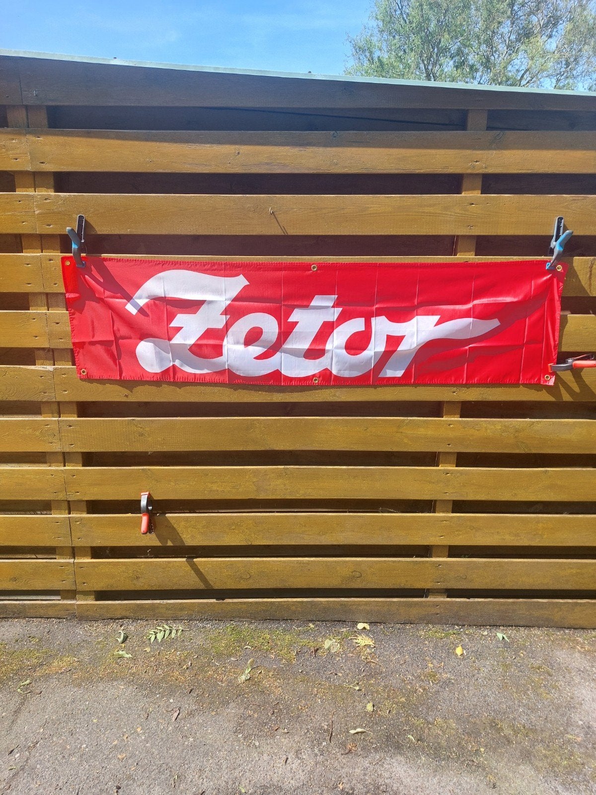 ZETOR BANNER 180X45CM, Ophalen of Verzenden