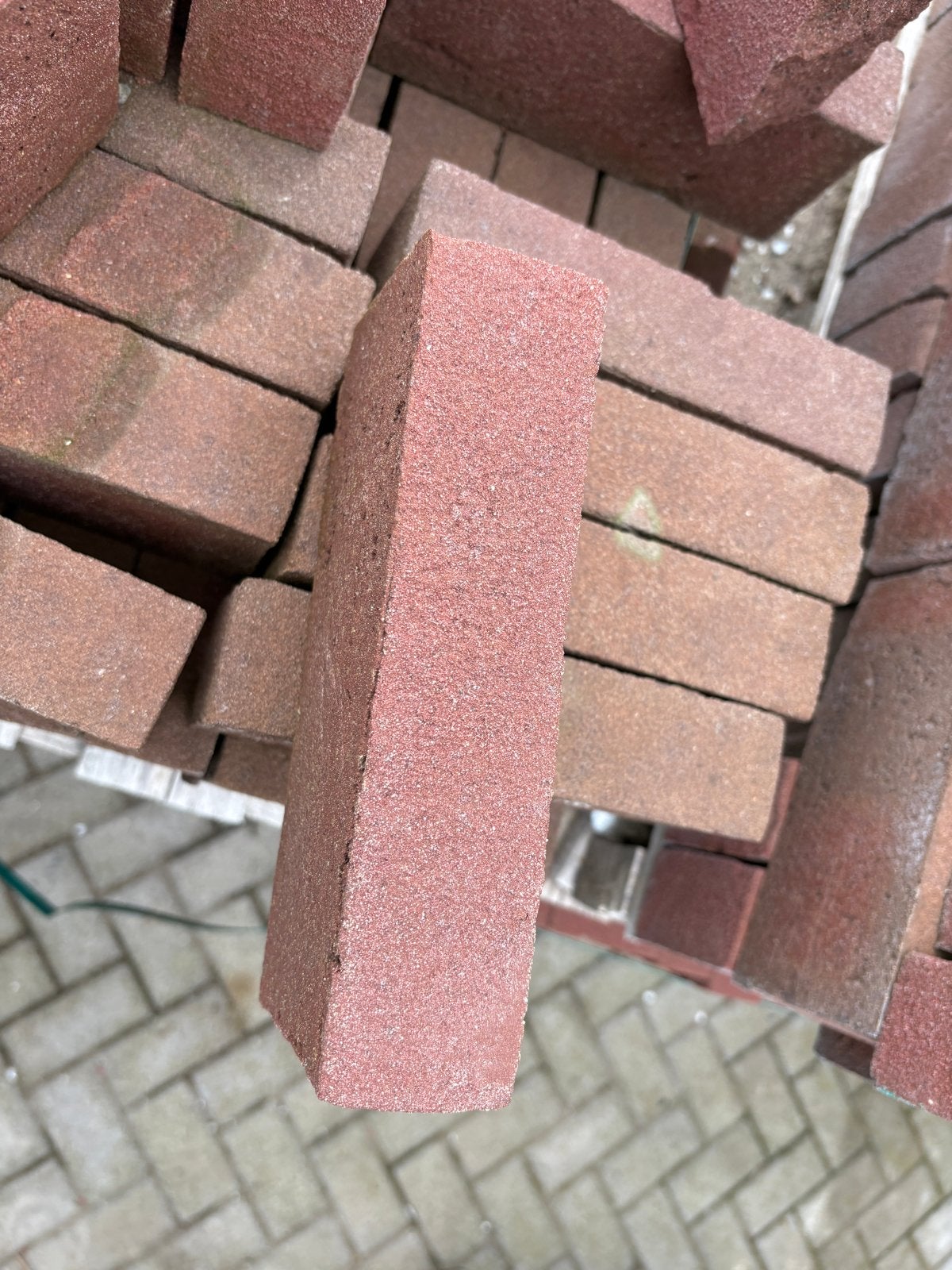 5 duimers gebakken klinkers - 40 m², Ophalen, Gebruikt, Keramiek, Klinkers