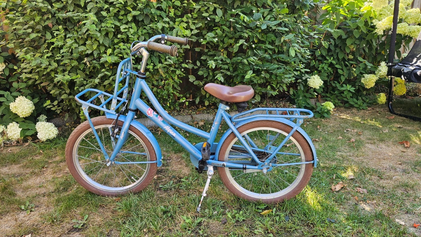 Alpina Cargo 18 inch blauw meisjesfiets, Fietsen en Brommers, Ophalen, Terugtraprem, Handrem, Zo goed als nieuw