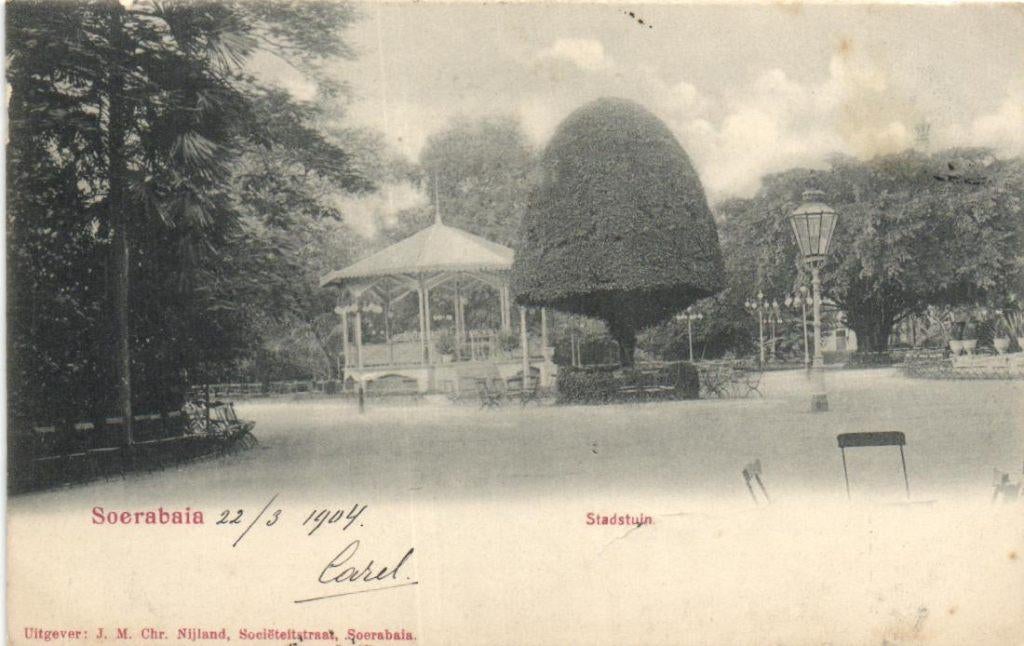 Ned. Indië - Soerabaia - Stadstuin -1904, Verzenden, Voor 1920, Gelopen, Buiten Europa