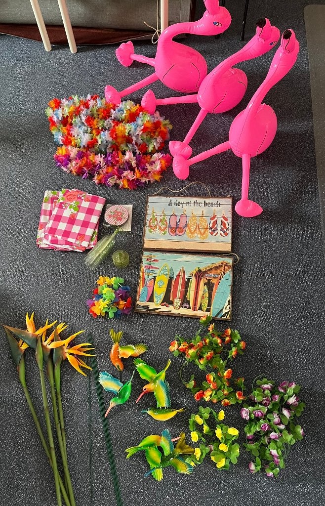 Tropicalparty-pakket (Iets te vieren? Ben je geslaagd?), Ophalen, Zo goed als nieuw, Versiering, Overige