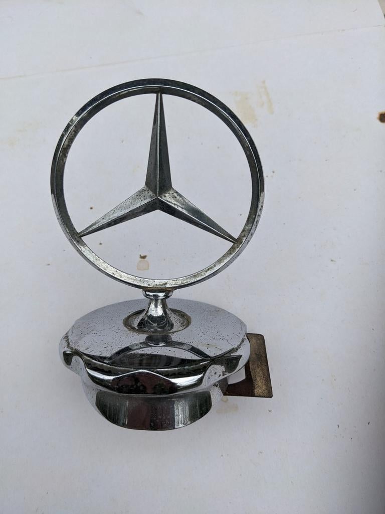Mercedes-Benz Ster Motorkap Ornament - Gebruikt, Ophalen of Verzenden, Mercedes-Benz