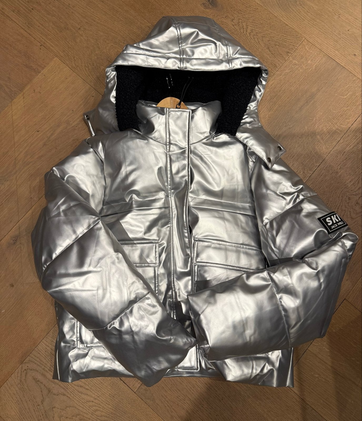 Jack Wills Ski Jas Zilver - Maat 42/44 (L), Ophalen of Verzenden, Nieuw, Maat 42/44 (L), Jack