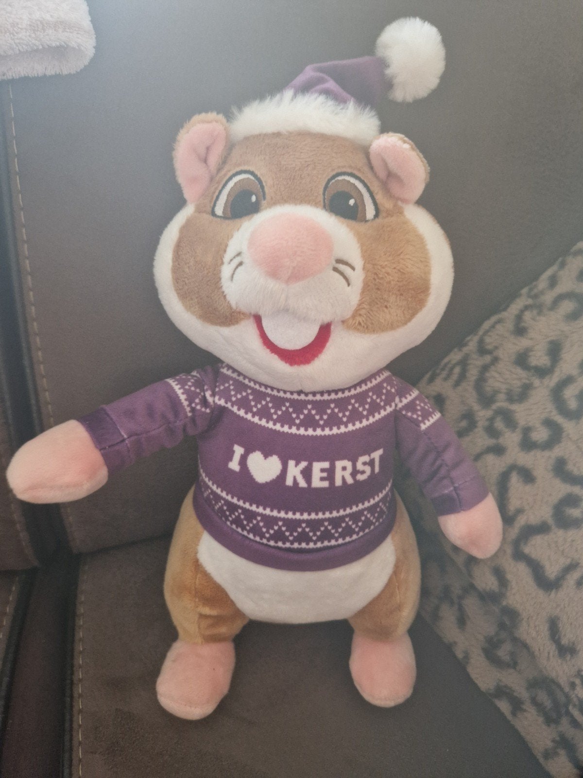 Albert Heijn Kerst Hamster Knuffel - Zo goed als nieuw, Albert Heijn, Hamster, Ophalen of Verzenden, Zo goed als nieuw