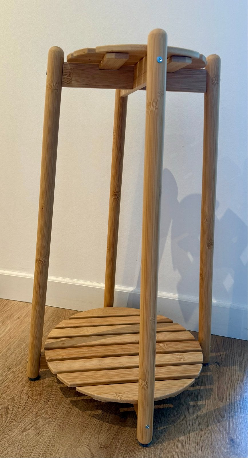 Ikea Dakajus Plantentafel Bamboe 60 cm, Ophalen, Beige, Zo goed als nieuw, Natuurlijk materiaal