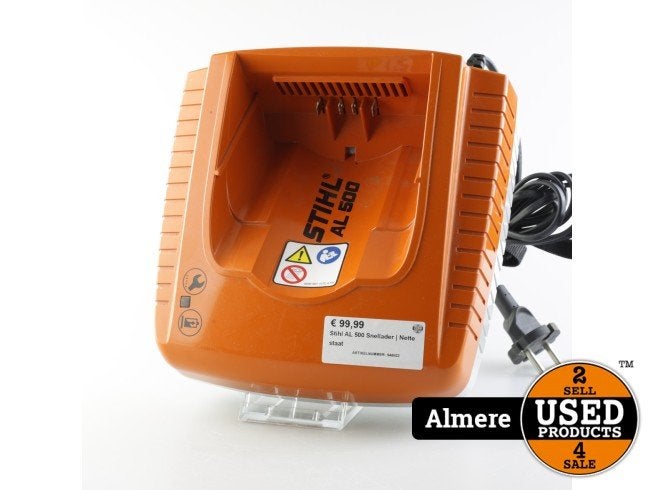 Stihl AL 500 Snellader | Nette staat, Stihl, Zo goed als nieuw, Support@stihl.com, Tihl Inc., 536 Viking Dr, Virginia Beach, 
VA 23452
USA