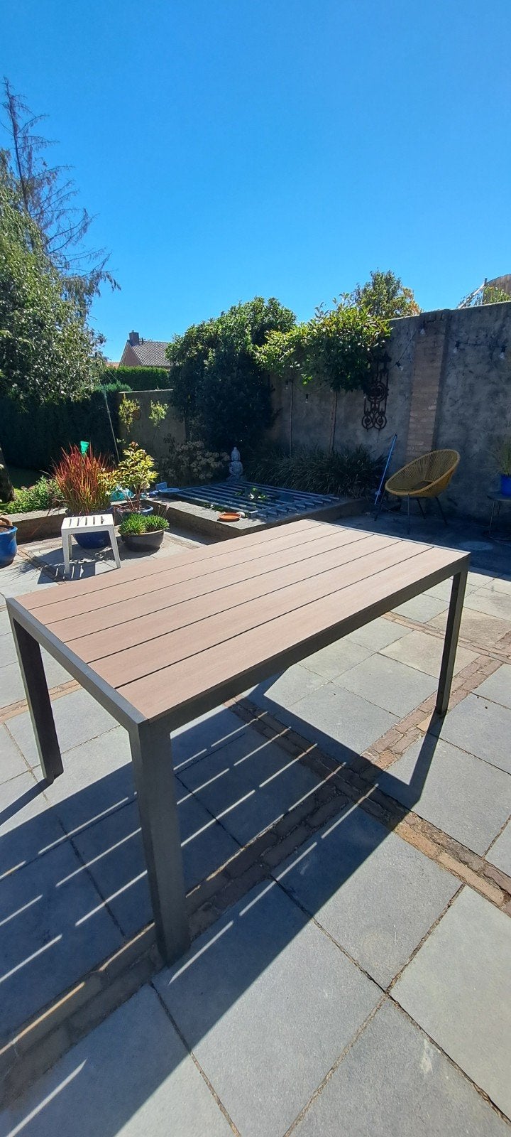 tuintafel, Ophalen, Gebruikt, Rechthoekig, Aluminium