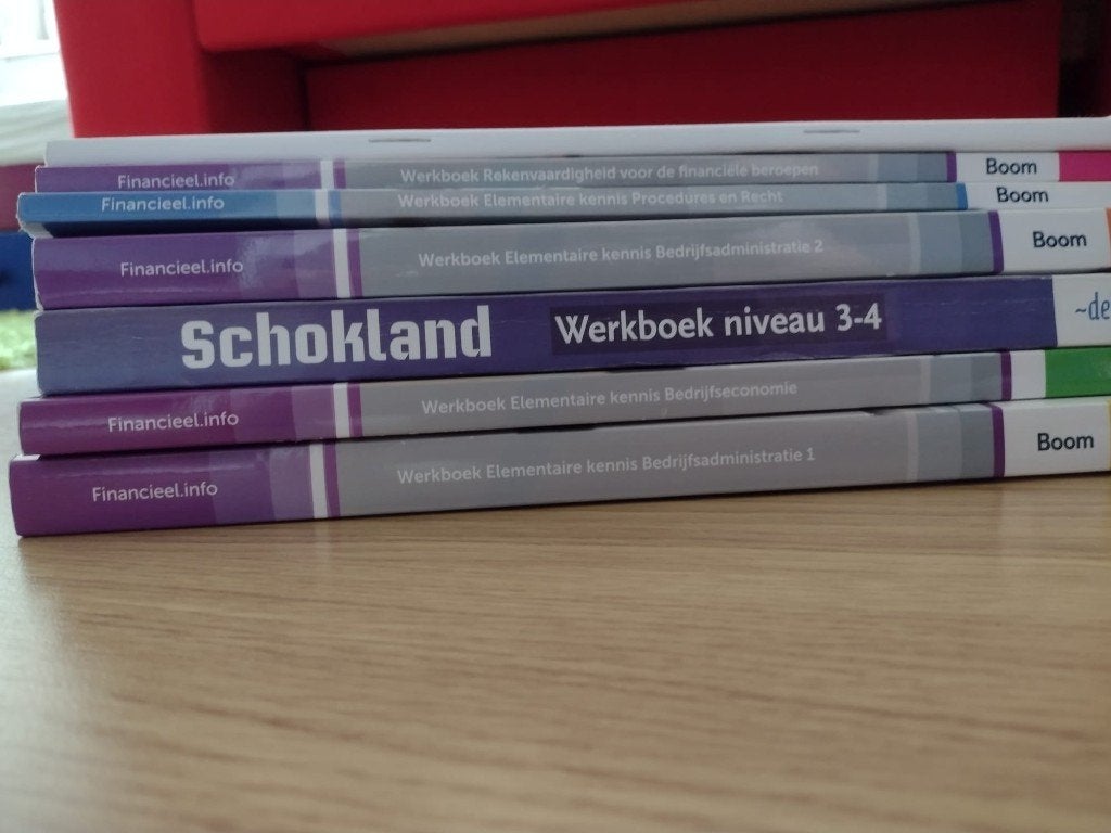 Boekenpakket financiële administratie niveau 3, Ophalen of Verzenden, Beta, Zo goed als nieuw, MBO