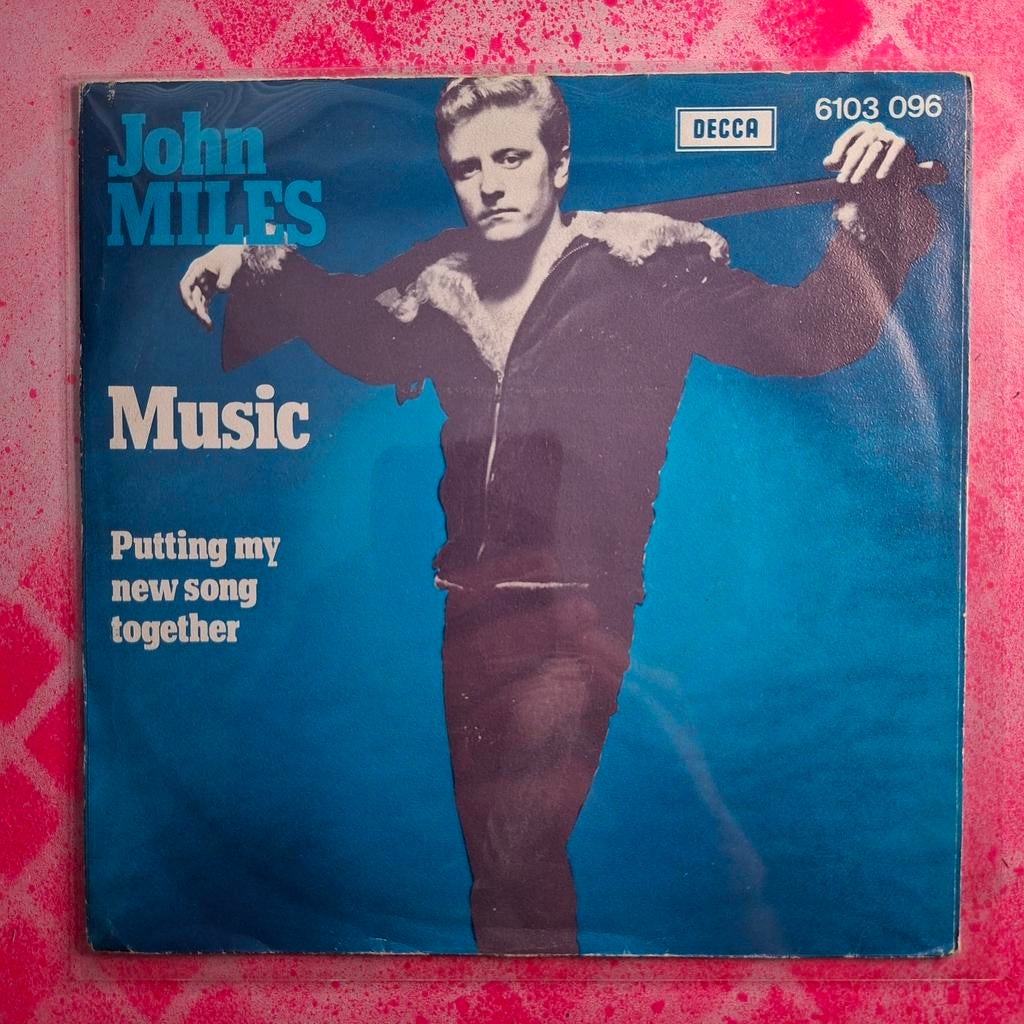 John Miles Music single.                              Star45, Cd's en Dvd's, Vinyl Singles, Gebruikt, Beschermende buitenhoes