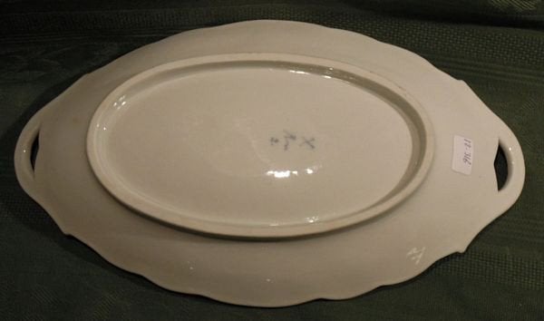 Nr C316: Vleesschaal Zwiebelmotief Rauenstein, Ophalen of Verzenden