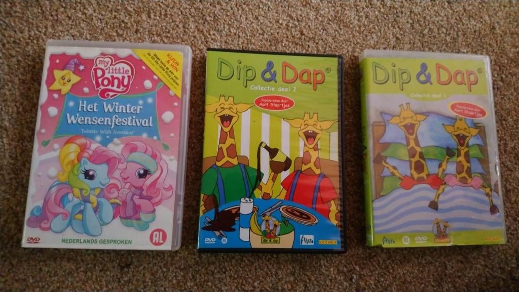 dip & dap en my little pony dvd, Avontuur, Alle leeftijden, Ophalen of Verzenden, Zo goed als nieuw