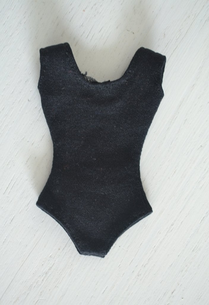 Barbie Vintage zwart badpak balletpakje (Mattel, jaren 60), Ophalen of Verzenden, Zo goed als nieuw, Pop