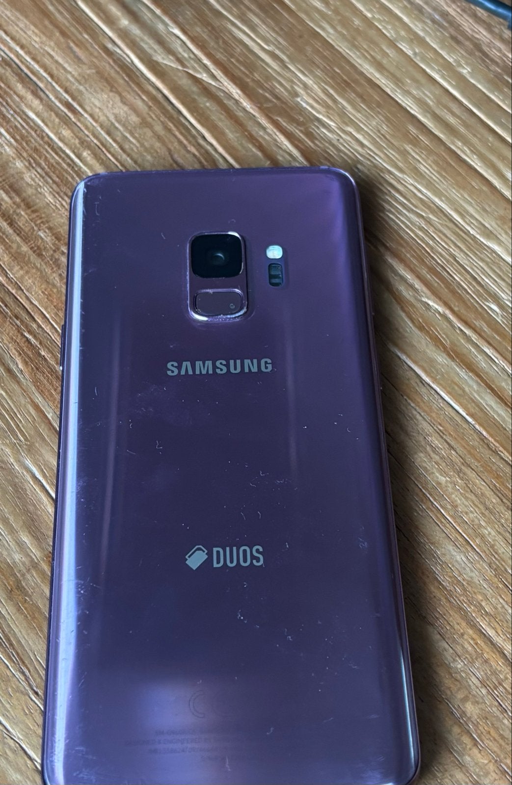 Samsung S9 - Kapot scherm, 100% batterij, werkt prima, Gebruikt, Paars, Touchscreen, Ophalen of Verzenden