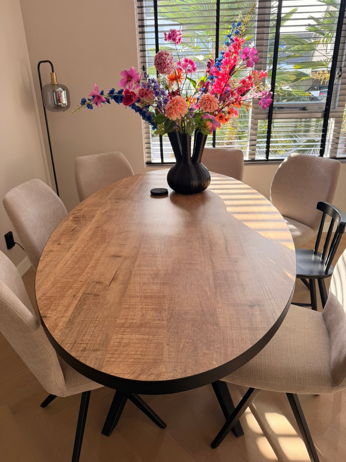 Eettafel Pronto wonen ovaal 200x102 cm, Huis en Inrichting, Tafels | Eettafels, Ophalen, 100 tot 150 cm, 200 cm of meer, Zo goed als nieuw