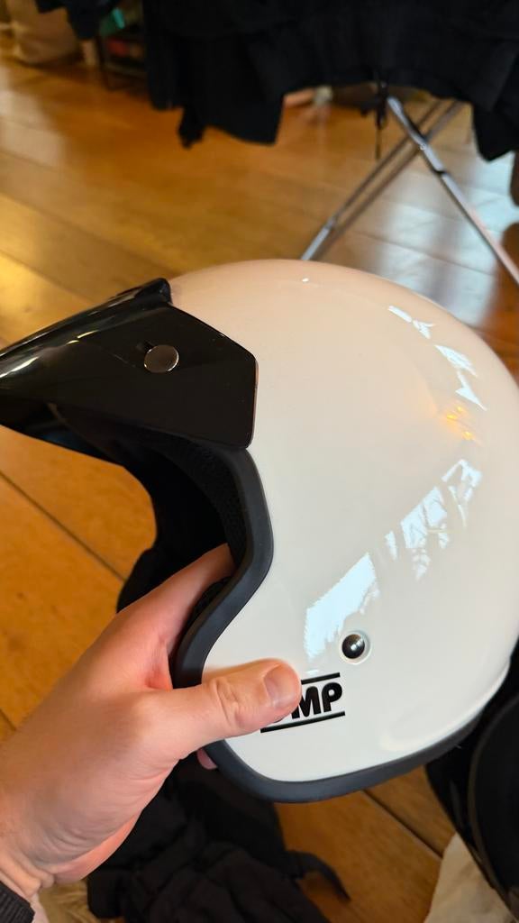 OMP Race Helm - Wit, M, Heren, Integraalhelm, Tweedehands